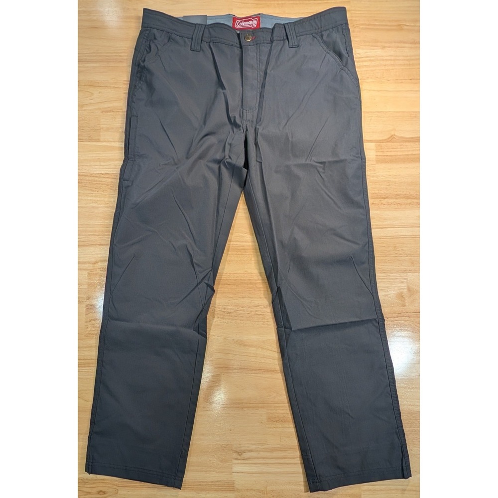 Coleman Mens Phantom Grey Ripstop Utility Pants 36x32 SACF5P5788 Stretch Hiking